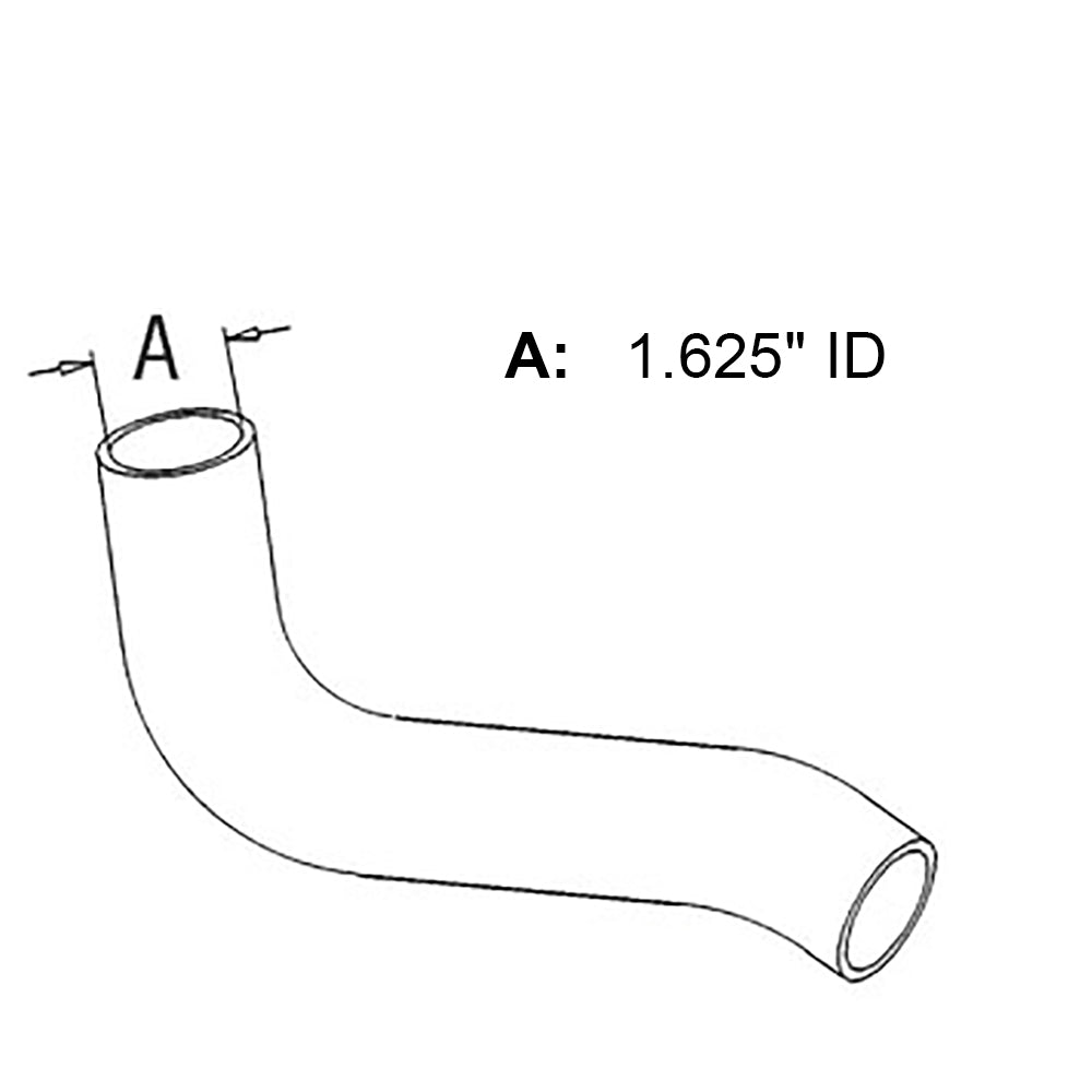 515224M1 Bottom Radiator Hose Fits Massey Ferguson MF Tractor 165 175 1.625" ID