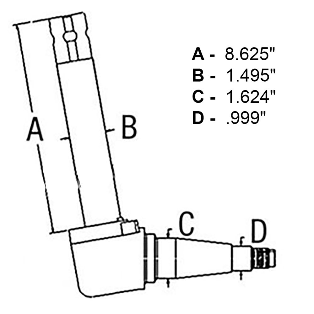 Right Hand Low Profile Spindle Fits 3430 3930 4130 4630 4830 5030 TN55 TN55D TN6