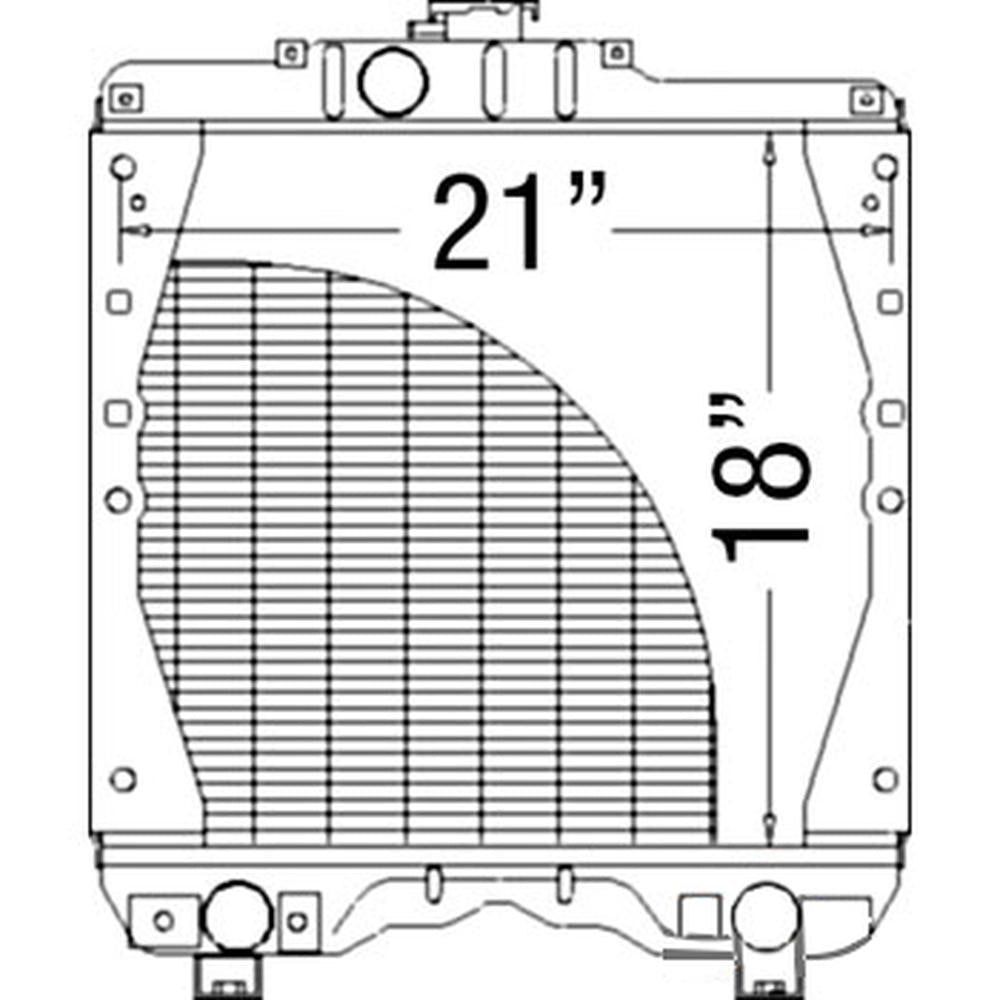 NEW 5169275 Radiator Fits Ford New Holland 6635 7635 Tk100A TK95M Tl100 Tl80