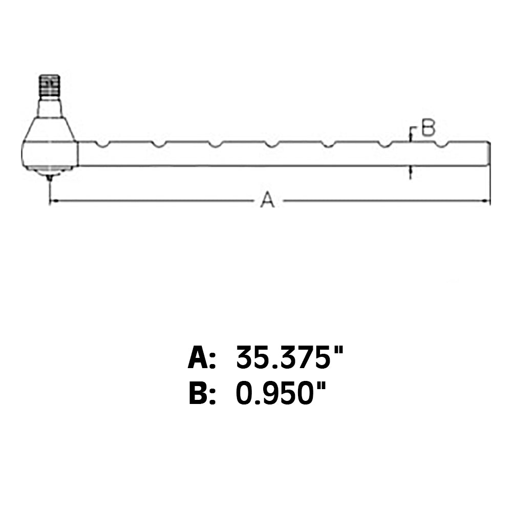 Long Tie Rod Fits 4835 5635 6635 7635 TL100 TL70 TL80 TL90 5178378 5178378-A