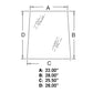Right Hand Side Cab Glass Tinted Window Fits New Holland TL70 TL80 TL80A TL90