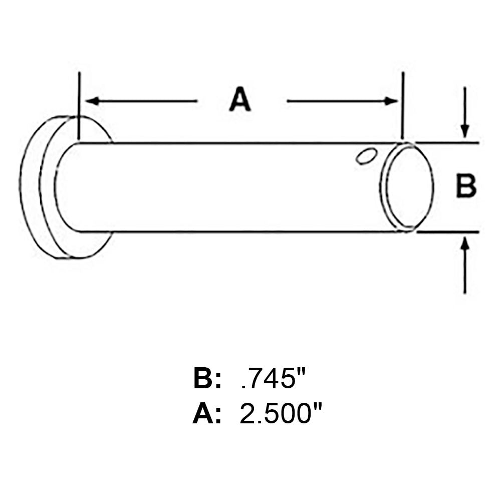 522246R1 Front / Rear Yoke Pin Fits Case-IH Tractor Models 1066 1086 +