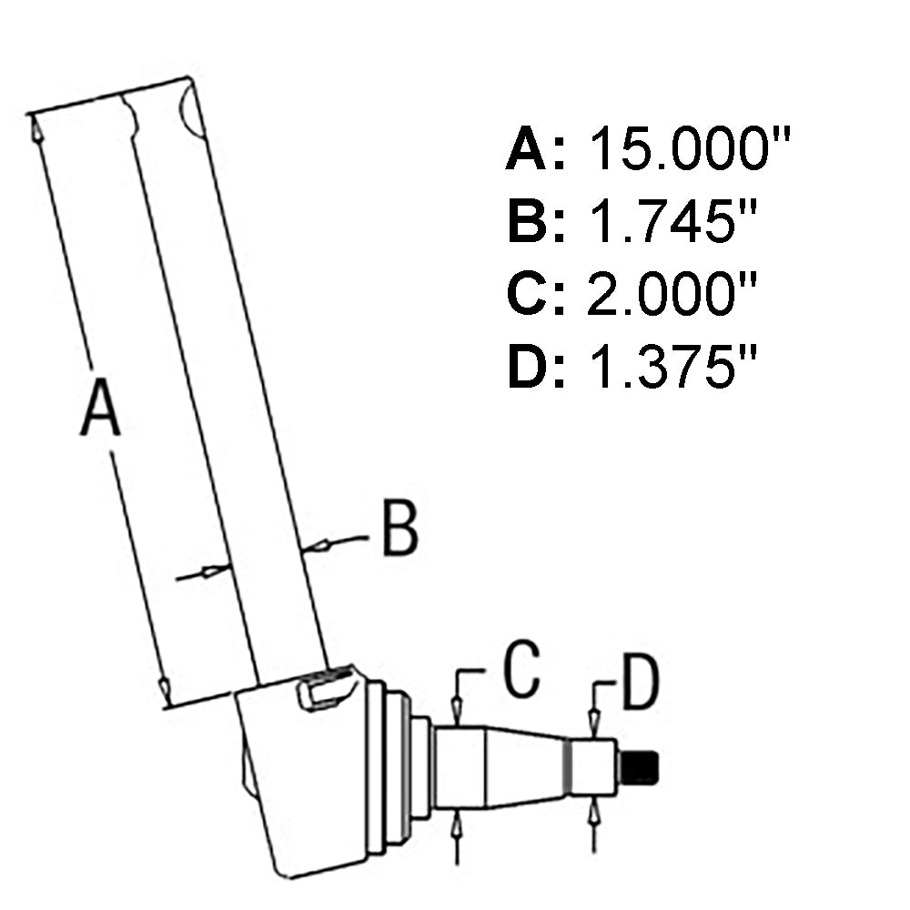 522545M91 RH Spindle Fits Massey Ferguson Tractor 1100 1105 1130 1135 1150 1155