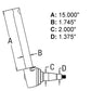 RH Spindle Fits 1100 1105 1130 1135 1150 1155 522545M91 522545V91 A-522545M91