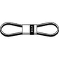 Automotive Wedge Belt Fits Kubota Replaces 1522172531