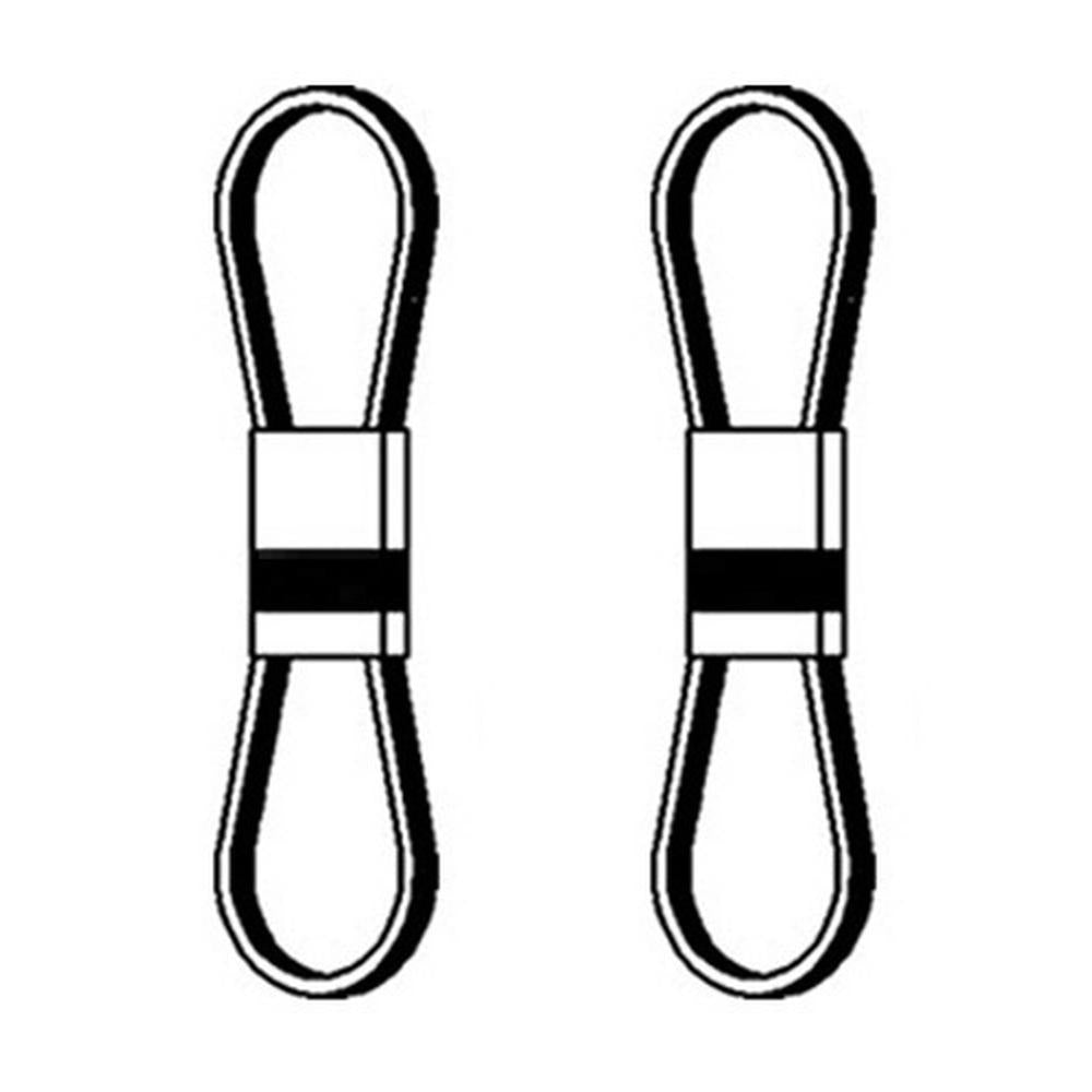 529900M91 Fan Belt Fits Massey Ferguson 1085 Tractor MF (Set of 2) Fan Belts