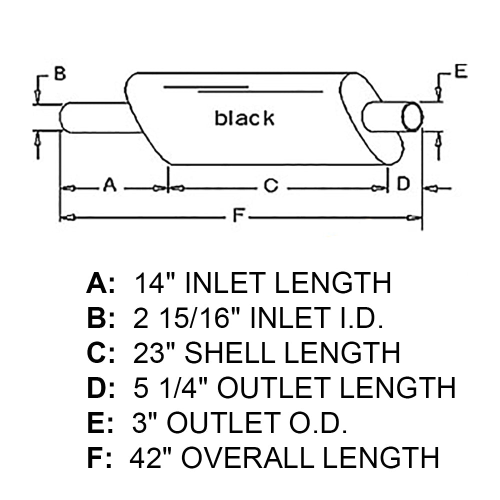 530880R4 New 5" x 11" Shell Muffler Fits Case-IH Tractor Models 706 756 826
