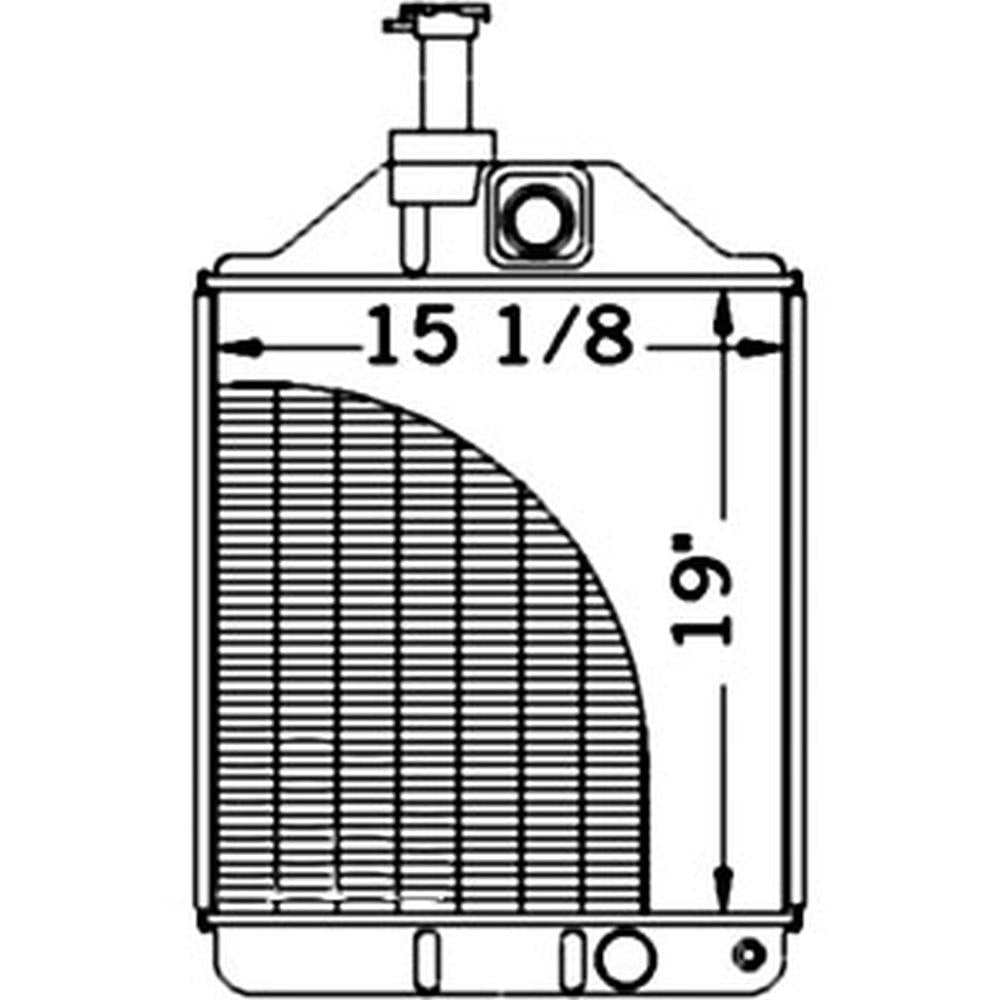Radiator Fits Massey Ferguson Replaces 531980M94
