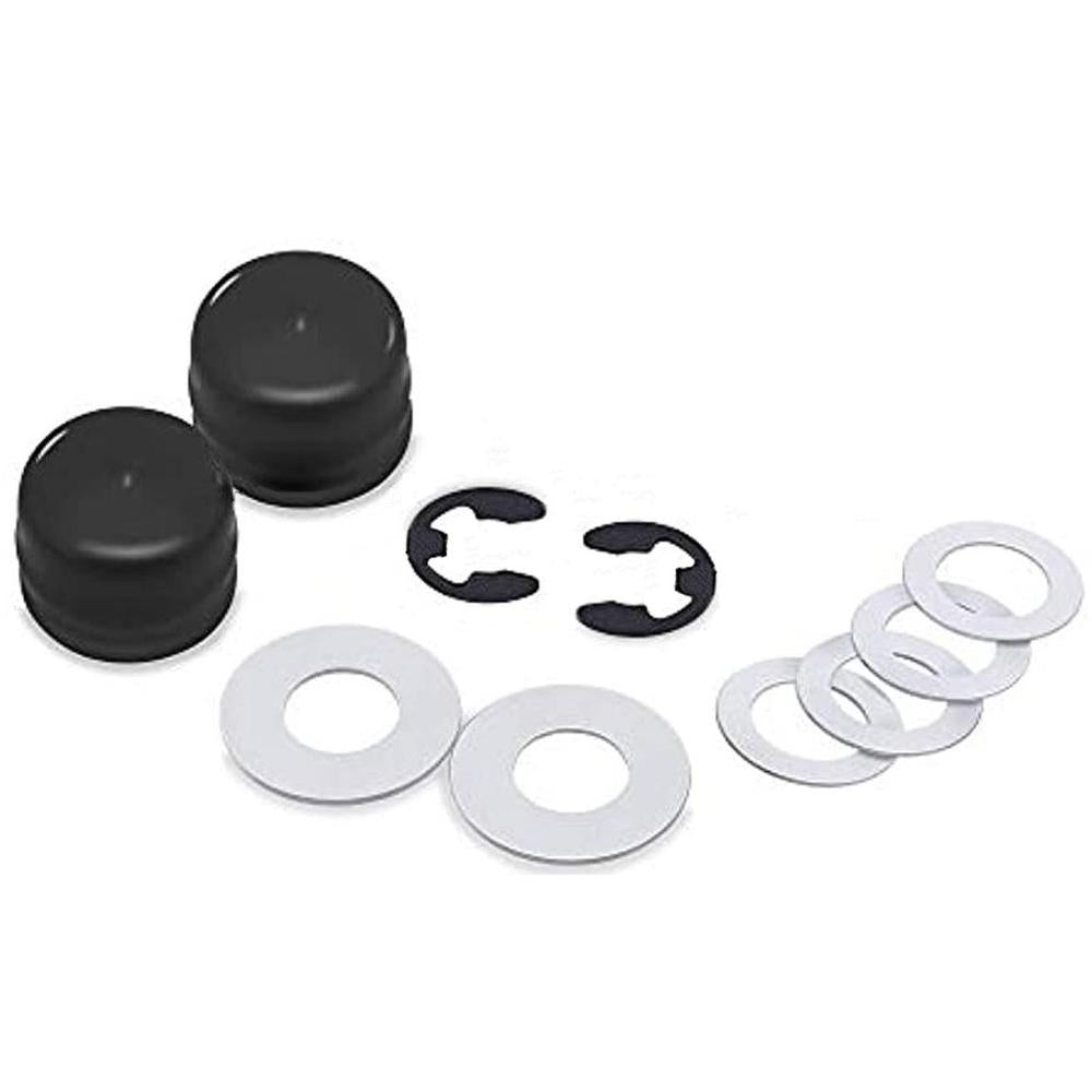 (10pc) Hardware Kit 2 Snap Rings 2 Axle Caps 6 Washers Fits Snapper 812000029