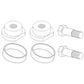 533283R1-KIT Steering Trunion Kit Fits Case IH Tractor 766 966