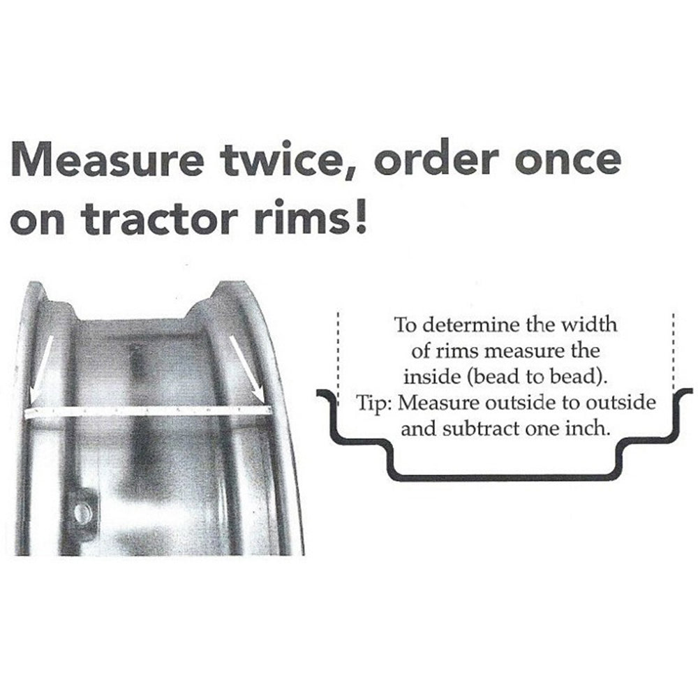 WN-RW12246-PEX Rim, 12" x 24", Rear Fits Case 200 300 400 430 470 500 530 570