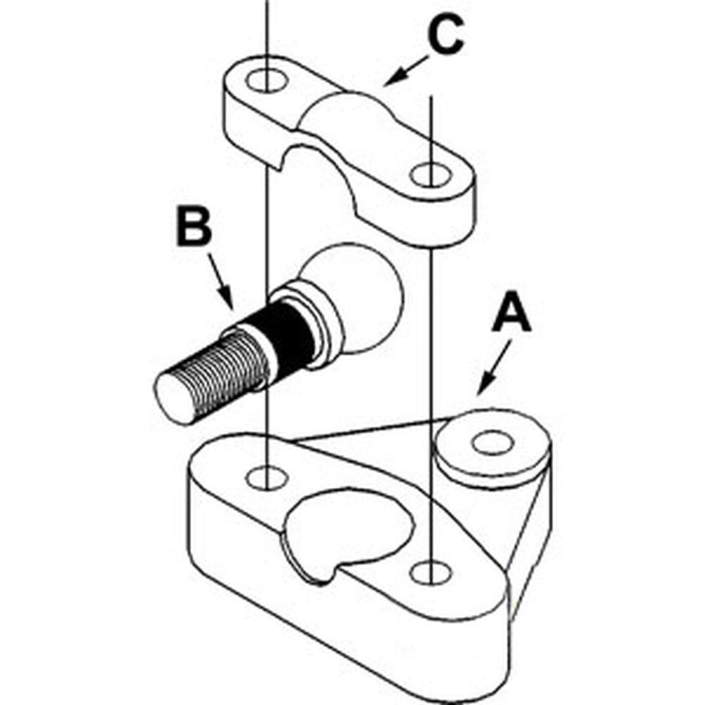 R6359 Stay Rod Socket - Fits IH / Fits FARMALL