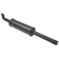 Muffler with Extension Pipe Fits Massey Ferguson Replaces 539525M1