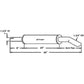 Muffler with Extension Pipe Fits Long Replaces TX12624