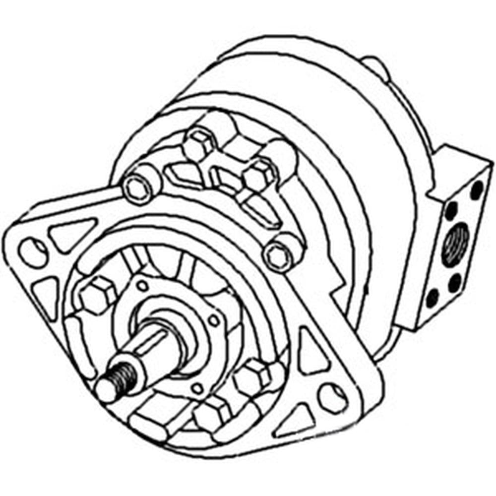 544708R92 New Hydraulic Pump Fits Case-IH Tractor Models 454 574 2400 2500