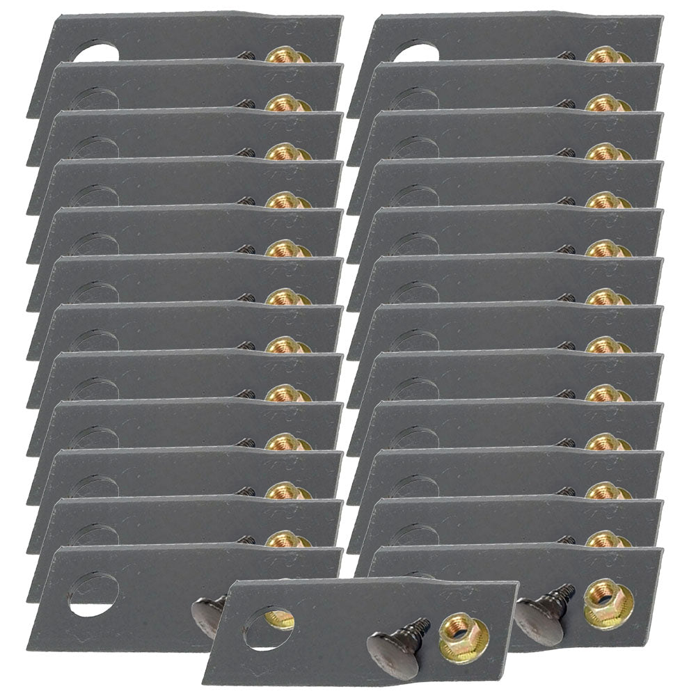 (25) RH Blades 55903310K w/ Bolts & Nuts for New Idea 5070 5512 Disc Mowers
