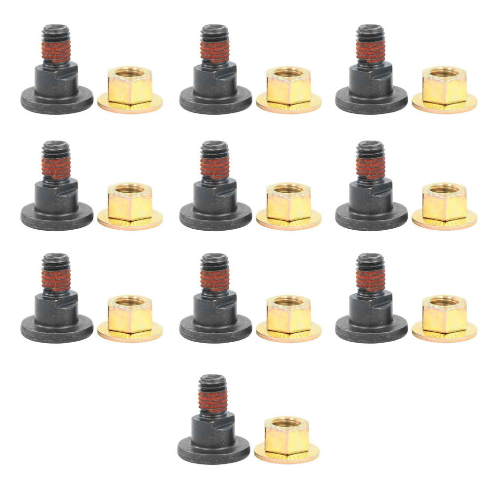 Qty 10: Disc Mower Blade Bolt & Nut
 Fits GEHL Replaces BK007