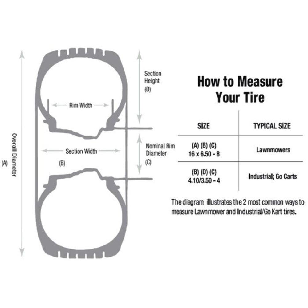 574339 Carlisle 25 x 8.5 x 14 Turf Handlers Multi-Trac Tread Tire B1TI568