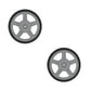 Qty 2: Plastic Mower Wheels Fits Jonsered Replaces 581010302