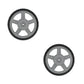 Qty 2: Plastic Mower Wheels Fits Dixon Replaces 581010302
