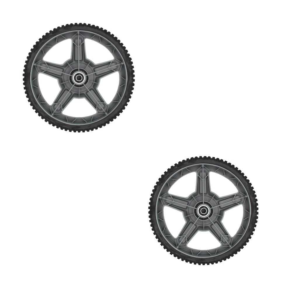 Qty 2: Plastic Mower Wheels Fits Poulan Replaces 581010302