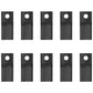 Set of (10) Left Hand Disc Mower Blades fits Various Makes & Models