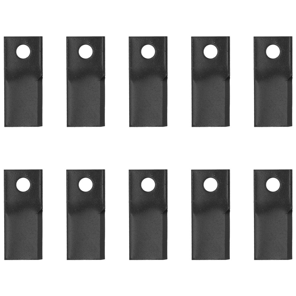 Set of (10) Left Hand Disc Mower Blades fits Various Makes & Models