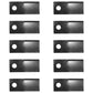 Set of (10) Left Hand Disc Mower Blades fits Various Makes & Models