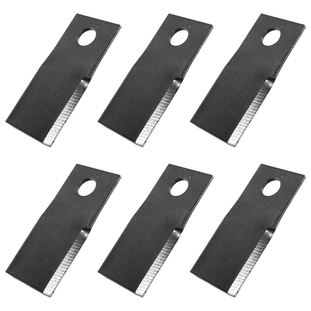 Set of (6) Disc Mower Blades - Left Hand Fits Case IH Models: 306 307 308