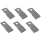 Qty 6: Right Hand Disc Mower Blade Fits New Idea Replaces 58700_x6