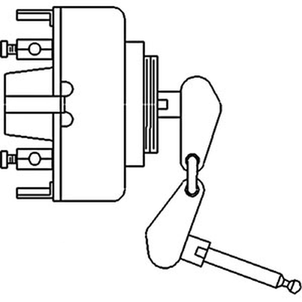 S.152737 Ignition Switch, w/ Keys - Fits Zetor 5211, 6245, 7045, 7711, 7745 +
