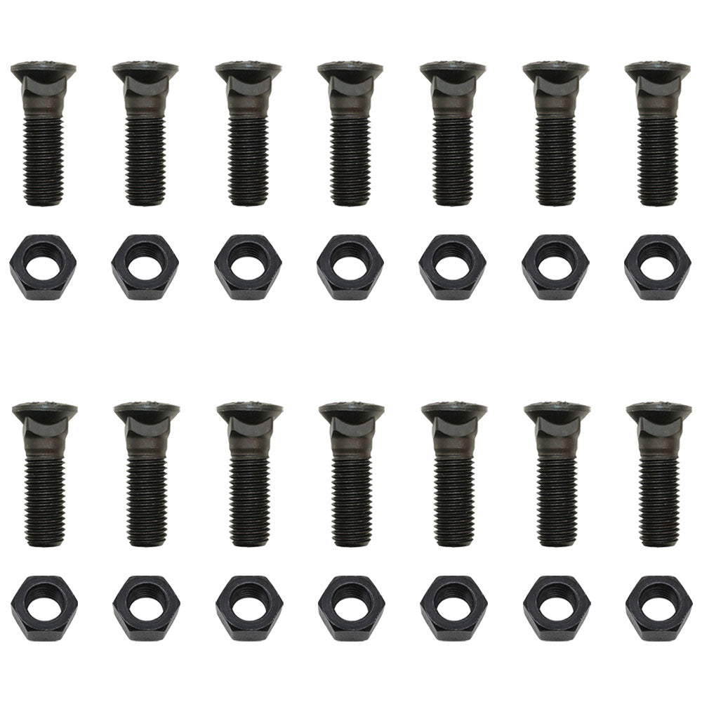 13 - Plow Bolt & Nut for Blades/ Cutting Edge, 3/4-10X2 1/2 - Grade 8, Dome Head