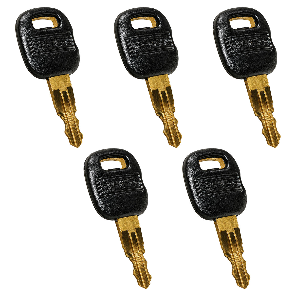 Qty. 5: Key(s) - Old Style Fits Caterpillar Replaces 0310-072
