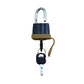 (10) Heavy Duty Weatherproof Padlocks with (2)Keys Rubber Sealed Fuel Cap Lock