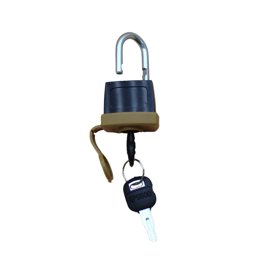(10) Heavy Duty Weatherproof Padlocks with (2)Keys Rubber Sealed Fuel Cap Lock
