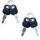 (2) Heavy Duty Weatherproof Padlocks with (2)Keys Rubber Sealed Fuel Cap Lock