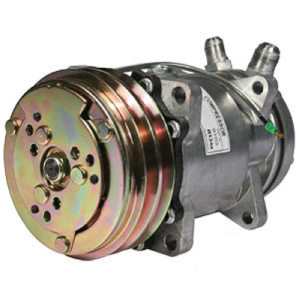 A-60-2921T94 New Compressor - Sanden Style w/ Clutch (9103) Fits Case-IH