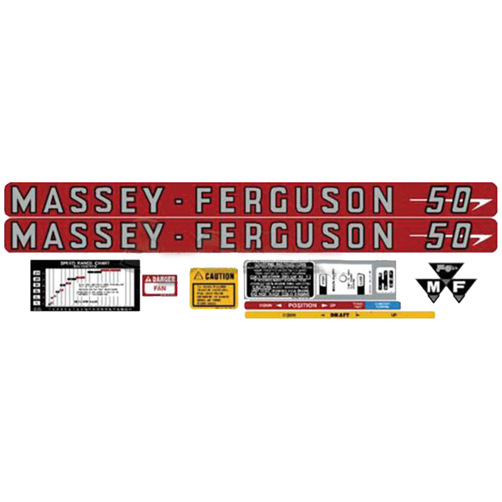60400 New Decal Kit Fits Massey Ferguson MF Tractor 50
