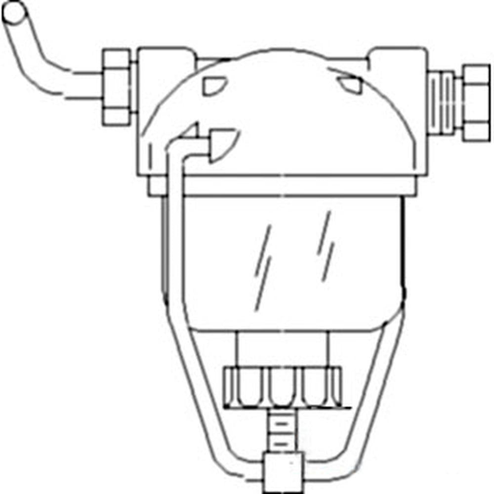 J.I.Fits Case Fuel Strainer Sediment Bowl Filter- 424,444,2424,2444,1026 -