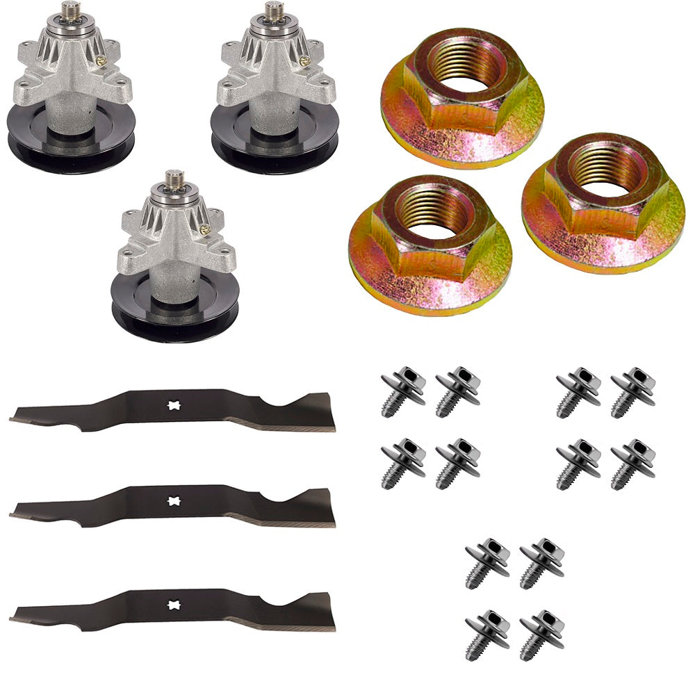 Heavy Duty Blade & Spindle Kit w/ Hardware for 50" Fits Cub Cadet Mowers