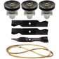 Deck Rebuild Kit Blades Spindles Belt Fits Cub Cadet 46" LT 1045 1046 fits MTD
