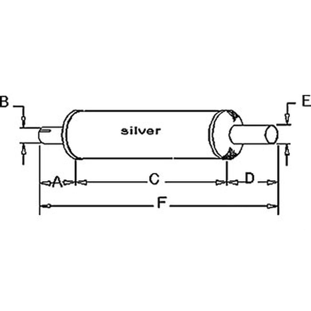 Muffler Fits International Harvester Replaces 637661C1