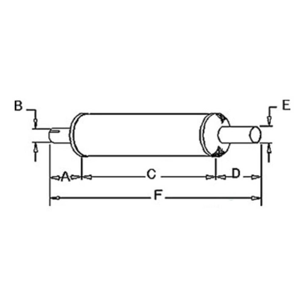 Muffler Fits Case/International Harvester Replaces 264116R92