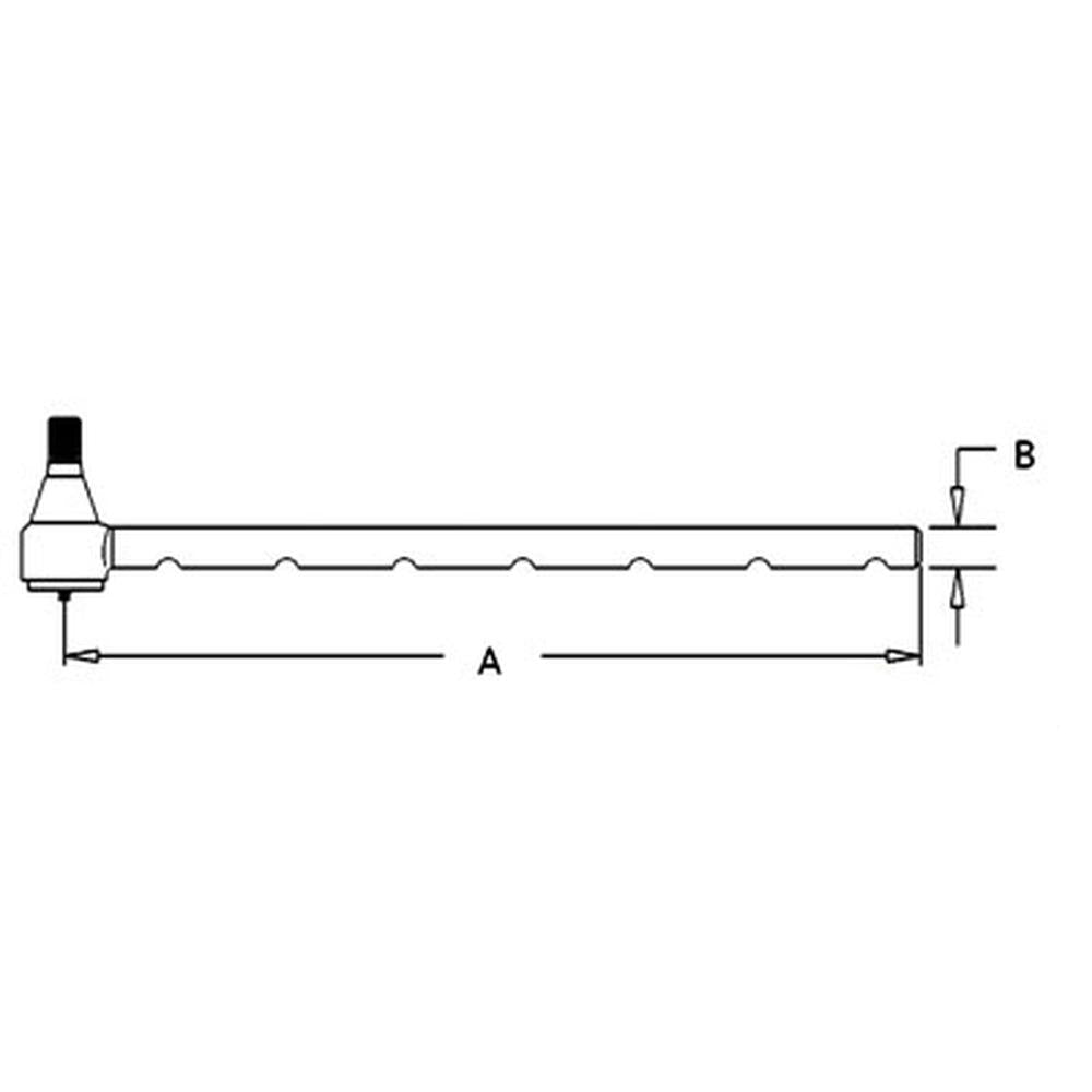 Tie Rod Assembly Fits International 258 3230 385 395 4210 4230 4240 454