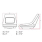 6598809 Seat Fits Bobcat 463 543B 763 863 873 943 953 963 1600 2000 2400 2410 +