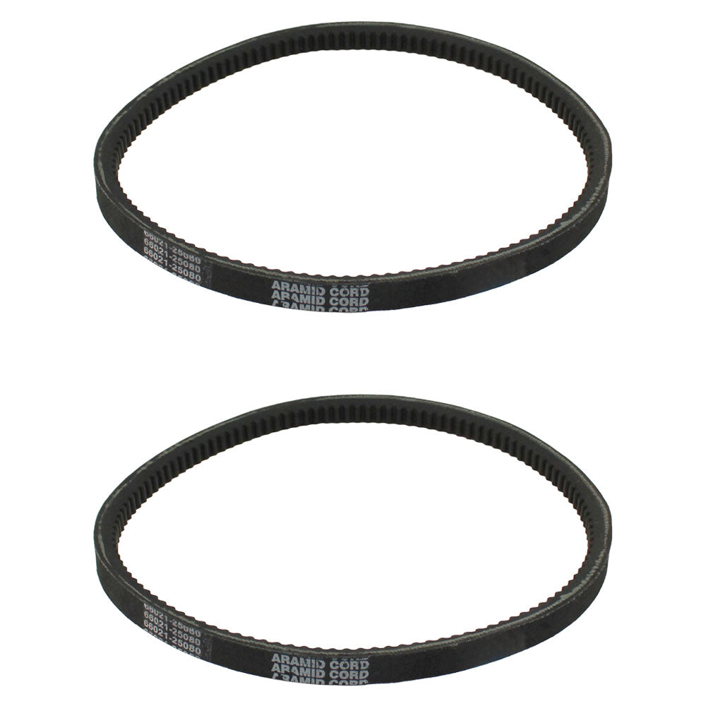 PTO Shaft Belt (Set of 2) Fits Kubota Replaces 66021-25000