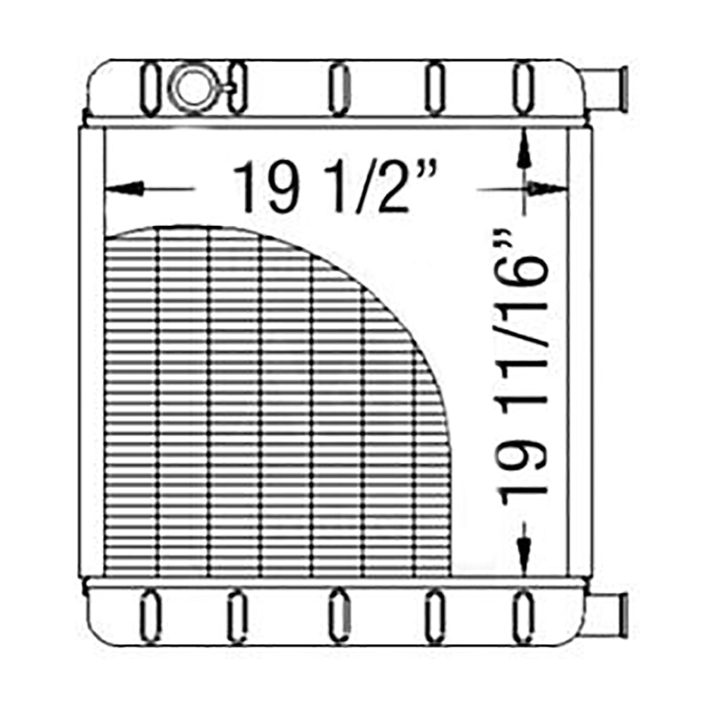 666004 Radiator 6630958 Fits Bobcat Skid Steer 943, 953 Series 6630958
