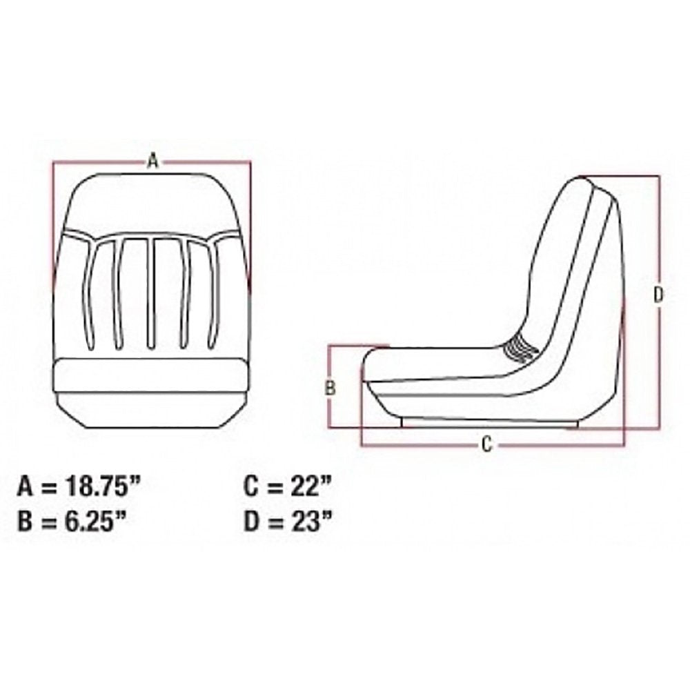 One New Seat Fits Bobcat Skidsteer Models A220 A300 S100 S130 S150 540 543 553 6
