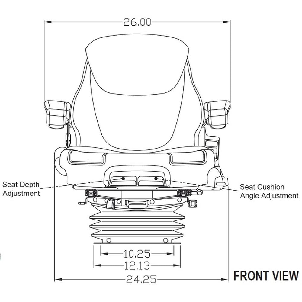Seat & Air Suspension Fits Ford-Fits New Holland Fits Versatile 4WD Series