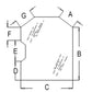 AM6729776 Front Windshield Glass